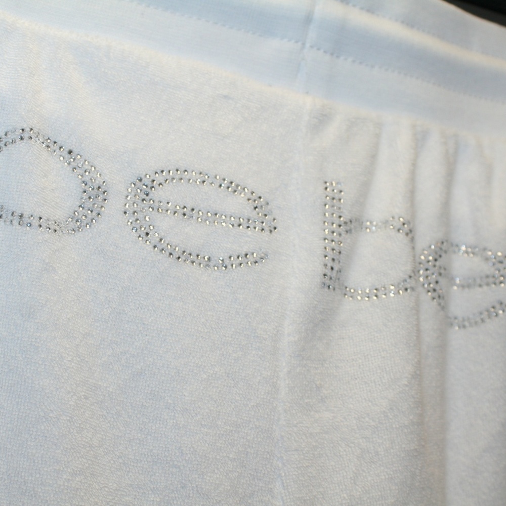 bebe Sport Track Pants 3X White NEW